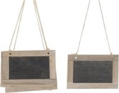 15x Krijtbord hangers etiketten/labels 15 x 10 cm - Hobbymateriaal/DIY - Plaatsnaamkaartjes bruiloft