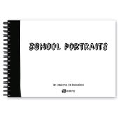 Schoolfotoboek - Schoolfoto Album - Fotoalbum - Invulboek School - Plakboek Schoolfoto's Kind - A4 - Ringband - Zwart Wit - Schooljaren Schoolkind