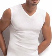 Bonanza A-shirt - Col V - Sans manches - Blanc - Taille S