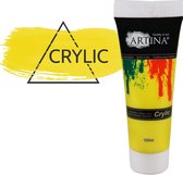 Artina Acrylverf citroen geel - 120 ml plakkaatverf - acryl verf tubes