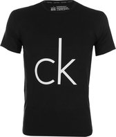 Calvin Klein SS Crew Neck  Sportshirt - Maat XL  - Mannen - zwart/wit