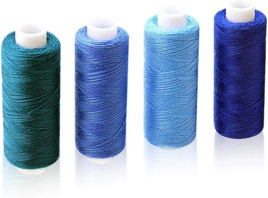 Kit de fil à coudre CiaraQ 30 couleurs polyester 250 mètres par bobine pour la couture à la main et à la machine