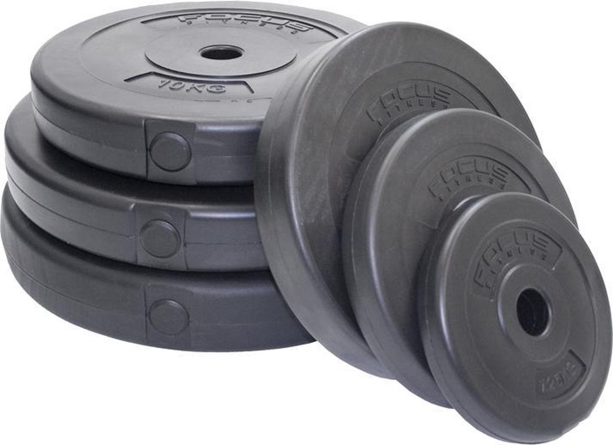 Focus Fitness - Halterschijf - 30 mm - kunststof - 1 x 20 kg