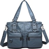 Bagwise® Schoudertas - Damestas  (1596) Jeans Blauw