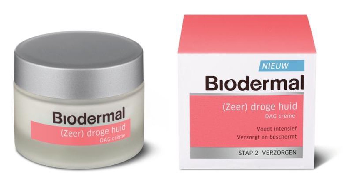 Biodermal Dagcreme droge huid 50ml dagcreme bol