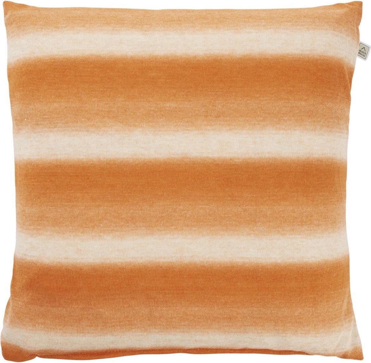 Dutch Decor ARTHUR - Sierkussen 45x45 cm - zand - oranje - beige - katoen & linnen - Inclusief binnenkussen