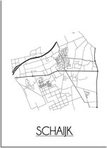 DesignClaud Schaijk Plattegrond poster A3 poster (29,7x42 cm)