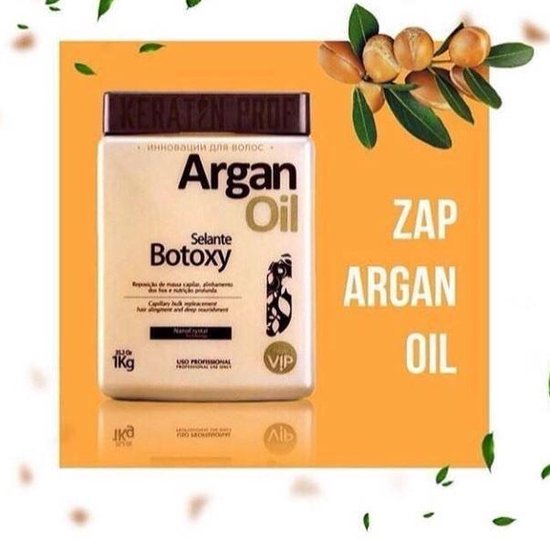 VIP Argan Olie Botox (Ztox)Sealant 950g formolvrij Braziliaans na ...