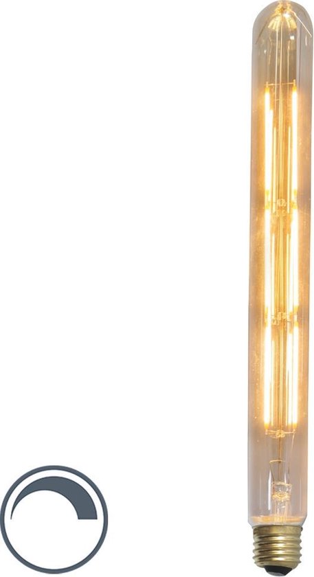 Calex Tubular LED Lamp Warm Ø32 - E27 - 320 Lm - Goud / Clear | bol.com