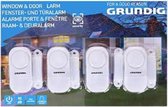 Raamalarm 4 stuks - deuralarm - alarm - Grundig - ook geschikt voor caravan en camper raam of deur