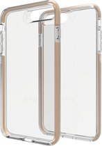 Gear4 Piccadilly doorzichtig gouden rand iPhone 7 Plus 8 Plus - Transparant