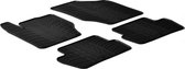 Tapis caoutchouc Gledring pour Citroen C4 5 portes 2010- (profil T 4 pièces + clips de fixation)