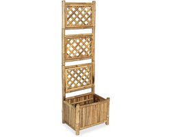 vidaXL - Plantenbak - verhoogd - met - rek - 40 - cm - bamboe