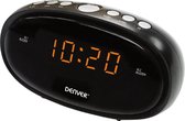 Denver EC-420NR - Alarm klok - wekker - dual alarm - Snooze - Buzzer - Zwart