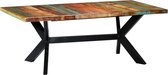 Eettafel Bruin Hout Antiek (Incl LW Klok) Rechthoekig - Dineertafel - Eet tafel - Eetkamertafel - Woonkamer tafel