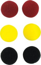 SoundLAB Oorkussens voor oordop / rood/zwart/geel