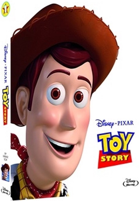 Woody, de cowboy uit Toy Story, met zijn kenmerkende bruine hoed, rode band om zijn nek en cowboyoutfit.