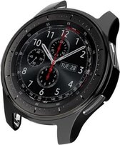 Samsung Galaxy Watch 46MM / Gear S3 Hoesje Flexibel TPU Bumper Zwart