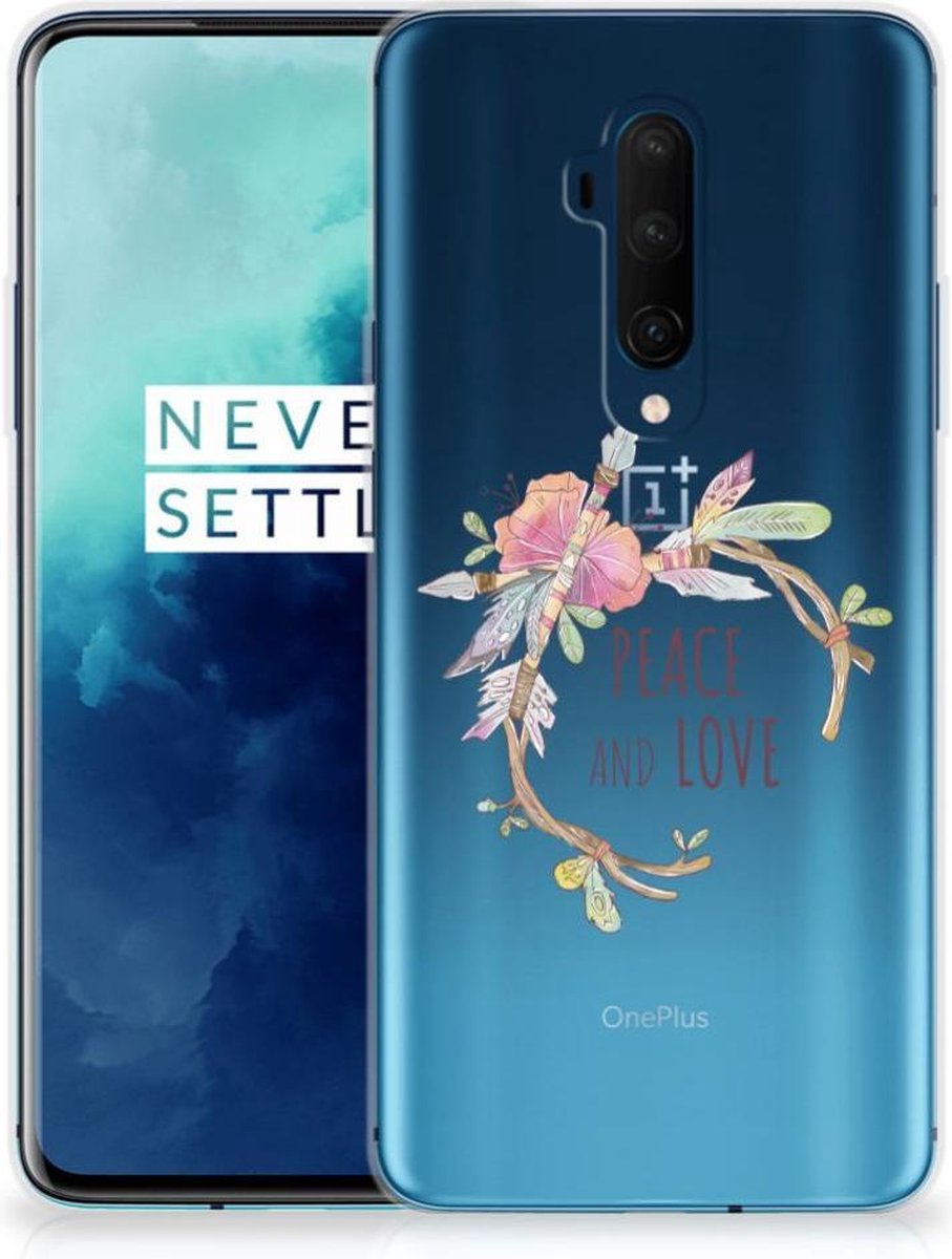 TPU Hoesje voor OnePlus 7T Pro Telefoonhoesje met Naam Boho Text
