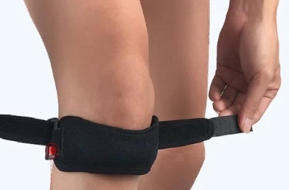 Premium Patellabandje Zwart One Size |Kniebrace| Kniebandage Deluxe Patella Brace Knieband | Kniebanden Ondersteuning | Knie Bandages