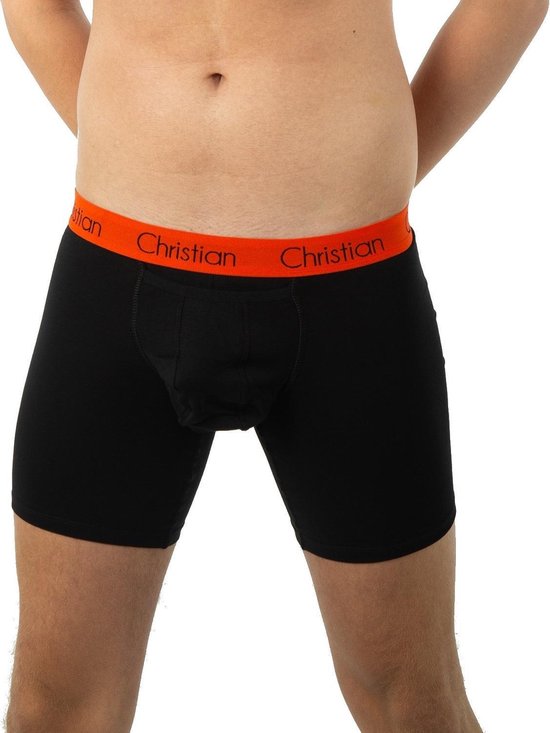 Christian zacht katoen Mannen Lange Boxershort ondergoed met INNOVATIEF  gebruiksgemak | bol.com