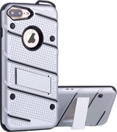 Armor Stand hoesje iPhone 6 Plus Zilver