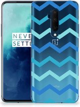 OnePlus 7T Pro TPU bumper Zigzag Blauw