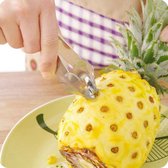 Ananas ontpitter - RVS - 2 stuks - Zaadlijsten verwijderaar - ananassnijder