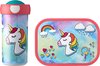 foto van Mepal Campus Lunchset - Schoolbeker en Broodtrommel - unicorn