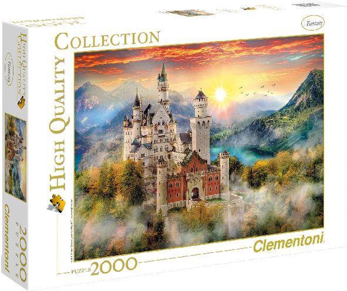 Clementoni - Puzzel 2000 Stukjes High Quality Collection Neuschwastein Puzzel Voor Volwassenen en Kinderen 14-99 jaar 32559