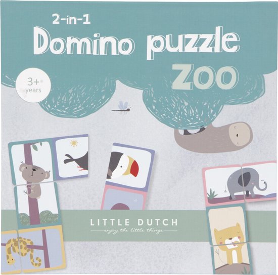 Thumbnail van een extra afbeelding van het spel Little Dutch Domino Puzzel - Vanaf 3 Jaar