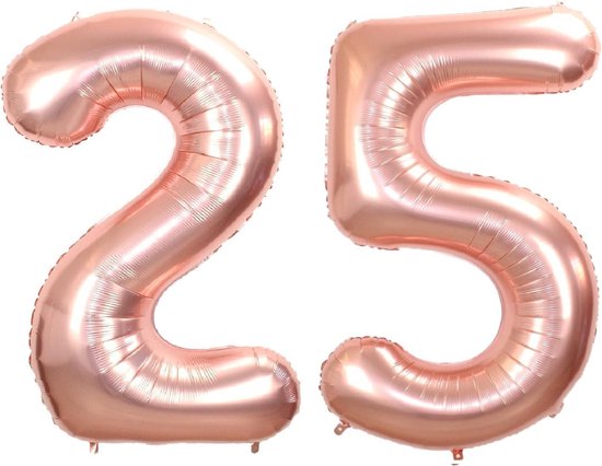 rand Snazzy halen Folie Ballon Cijfer 25 Jaar Cijferballon Feest Versiering Folieballon  Verjaardag... | bol.com