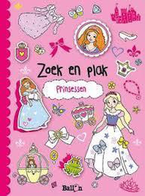 Afbeelding van het spel Kinderboeken doeboek Zoek & plak prinsessen