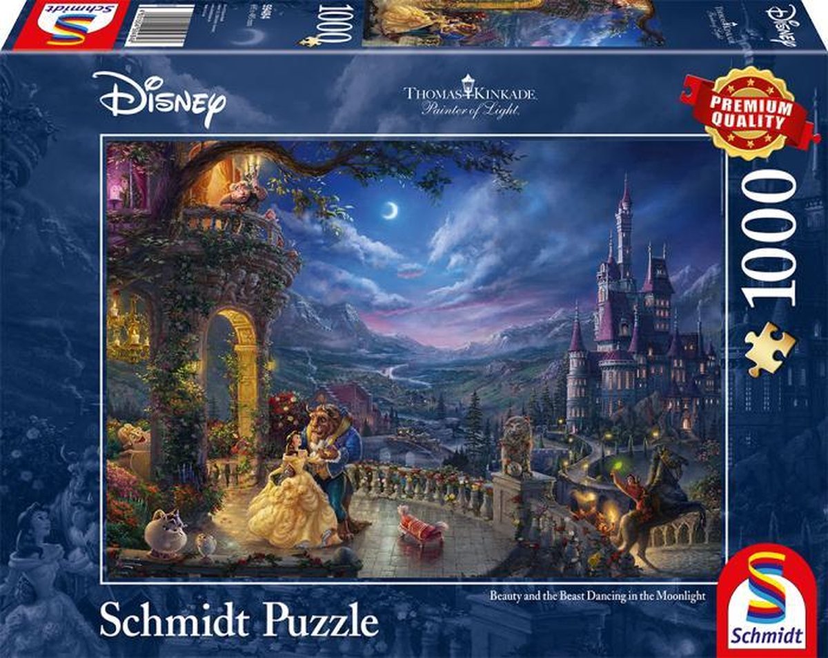opraken Zachte voeten grot Disney Beauty and the Beast Puzzel - 1000 stukjes | bol.com