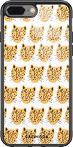 iPhone 8 Plus/7 Plus hoesje glass - Got my leopard | Apple iPhone 8 Plus case | Hardcase backcover zwart