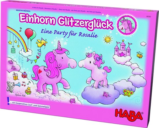 Afbeelding van het spel Haba Kinderspel Einhorn Glitzerglück - Eine Party Für Rosalie (du)