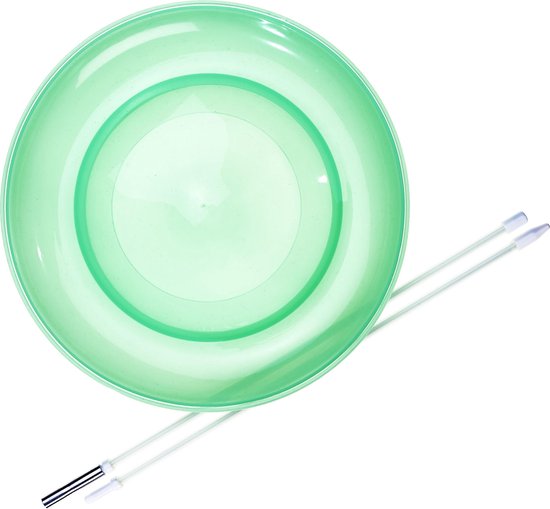 Set Assiette tournante Acrobat Soft vert + bâton à main