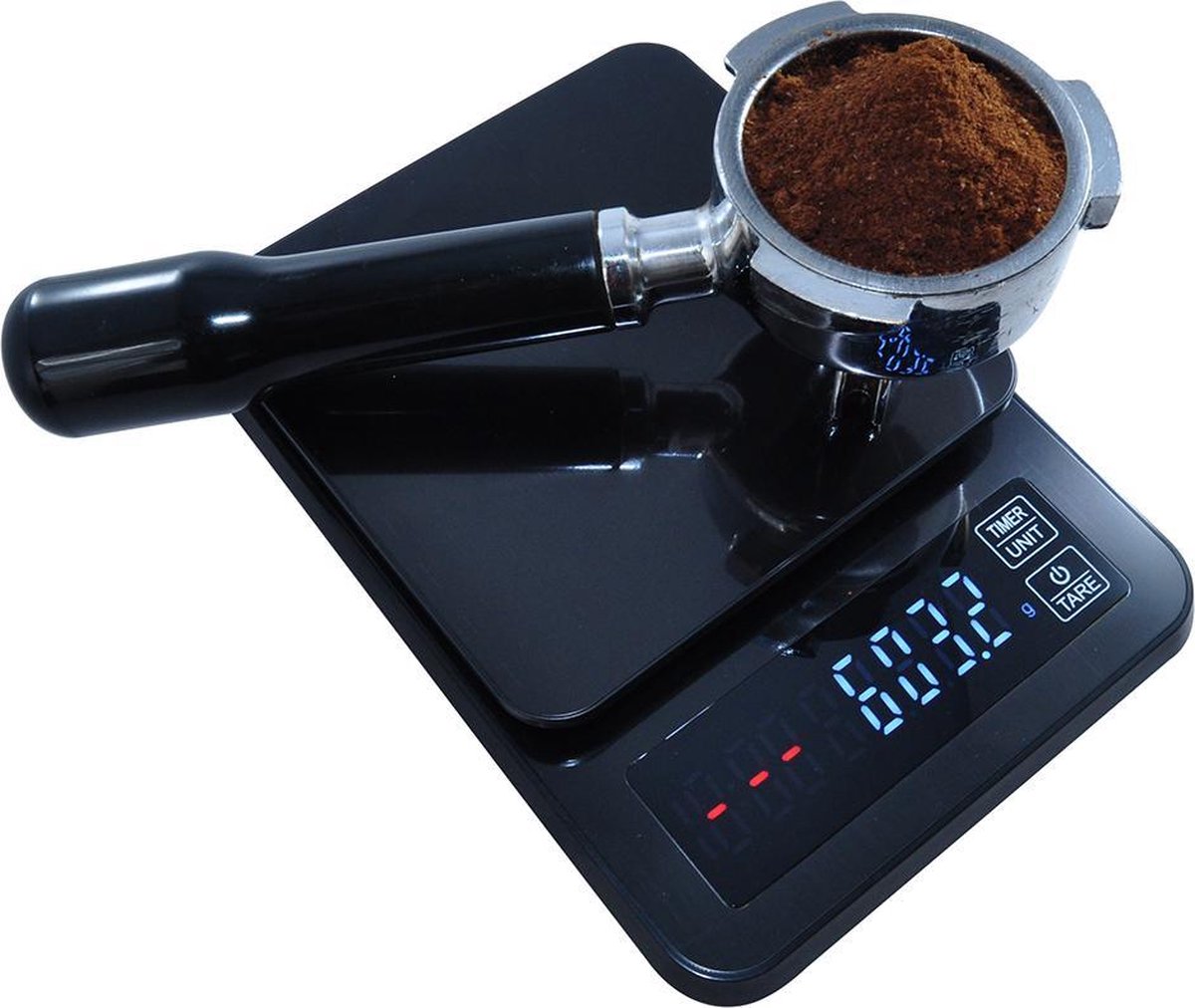 KoffieCanners Digitale precisie weegschaal met ingebouwde timer (3kg) voor  koffie | bol.com