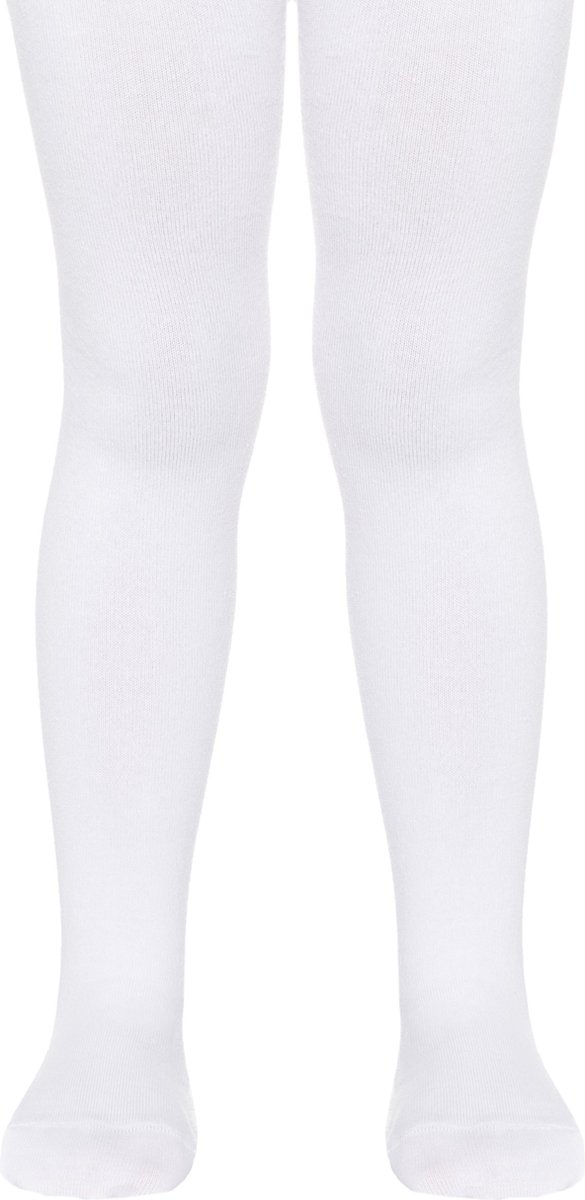 Babymaillot effen wit in katoen, maat 92/98 (12-18 mnd), zoollengte 14 cm.