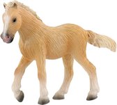 Paard Speelfiguur veulen licht bruin 9 cm lang - 7 cm hoog