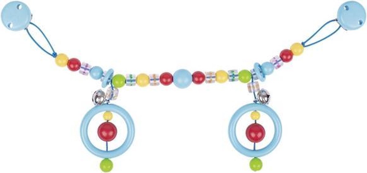 Heimess Pram chain spotted beads with clips