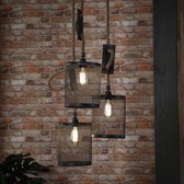 Industriële Hanglamp 'Judi' 3-lamps, Ø20cm
