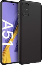 Samsung Galaxy A51 Hoesje - Zwart Siliconen Back Cover - Matte Coating - Epicmobile