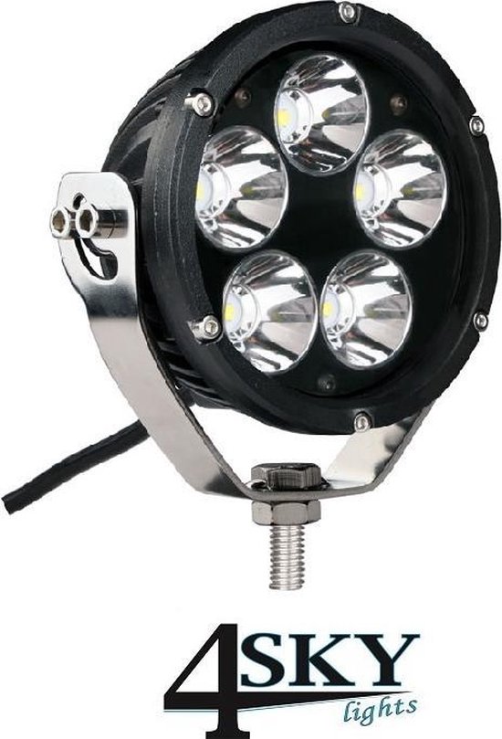 Projecteur LED - homologué R112 - 50 watts - compact - adapté pour voiture  - moto 