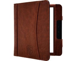 Hoesje Geschikt voor Kobo Libra H2O Sleepcover Luxe Hoes Cognac Bruin - ereader hoesje - cover