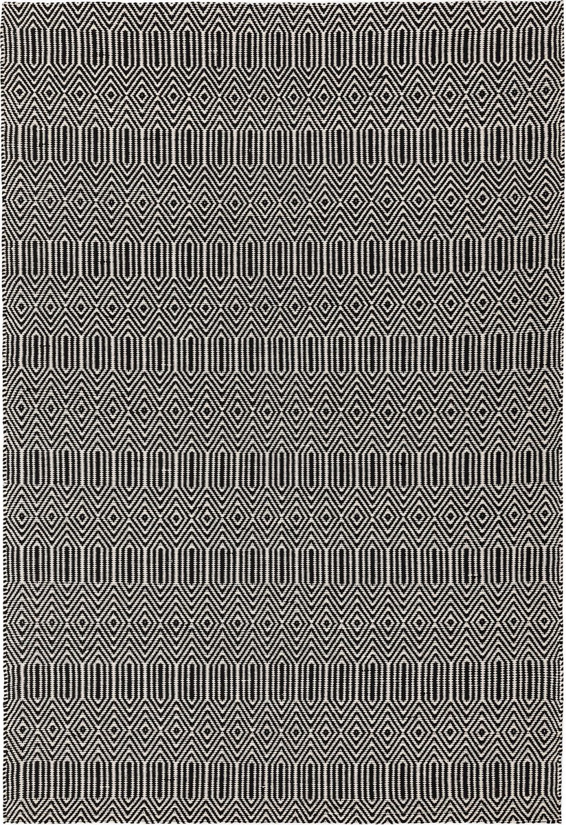 Easy Living - Sloan-Black Vloerkleed - 160x230  - Rechthoek - Laagpolig Tapijt - Modern - Zwart_wit