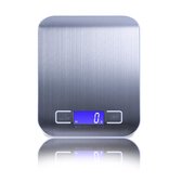 Digitale Precisie Keukenweegschaal RVS - Tot 5000 Gram ( 5kg ) - Inclusief Batterijen - Tarra Functie - Luxe LCD Scherm - Multifunctioneel - Exclusief Design