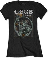 CBGB - Liberty Dames T-shirt - XL - Zwart