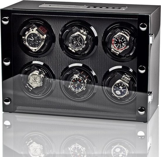 Rothenschild Watchwinder [6] Chicago RS-2299-BK is perfect voor het opwinden  van 6  | bol.com