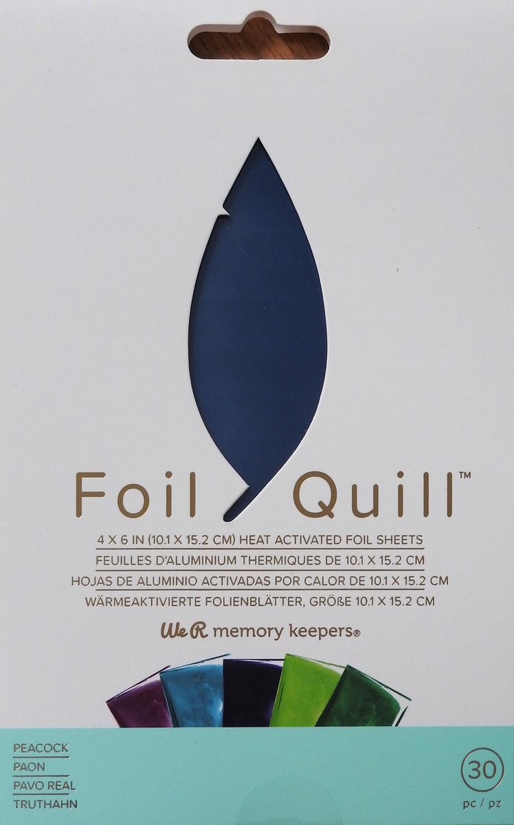 We R Makers - Foil Quill foil 10,1x15,2cm Peacock